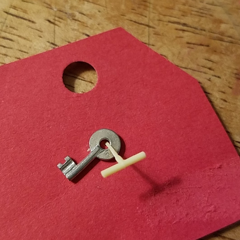 Silver Tone Charm - Key